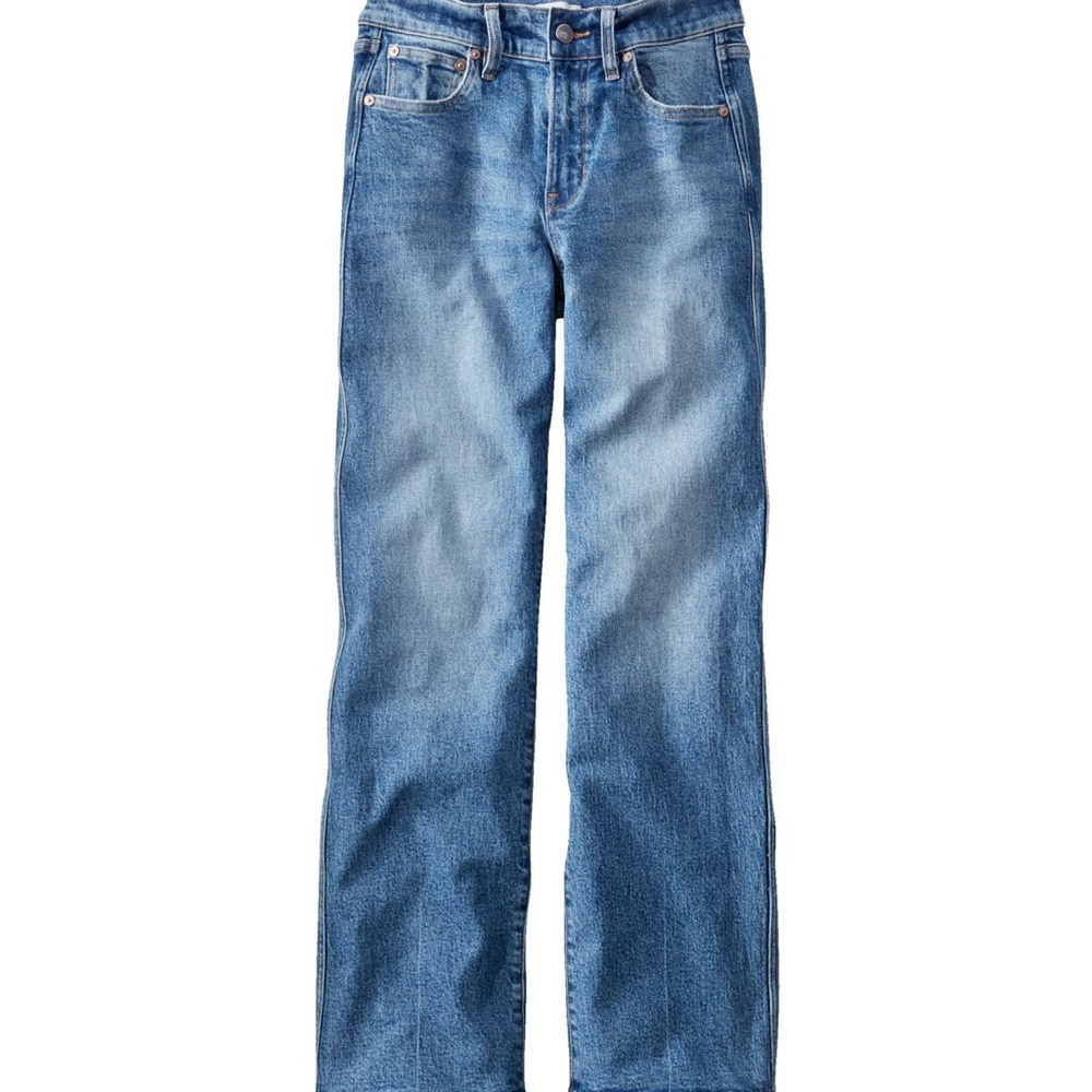 L.L. Bean Women's Straight Leg Jeans - Blue